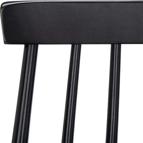 Vista 4 de Safavieh Home Collection Beaufort - Taburete de bar (30 pulgadas, 2 unidades), color negro