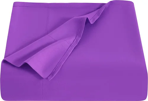 Vista 16 de NTBAY - Sábana encimera de microfibra, ultrasuave y antiarrugas, resistente a las manchas y a la decoloración Soft Brushed Microfiber Top Sheet