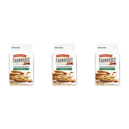 Vista 15 de Pepperidge Farm Galletas Farmhouse Thin & Crispy Butter Crisp, bolsa de 6.9 oz