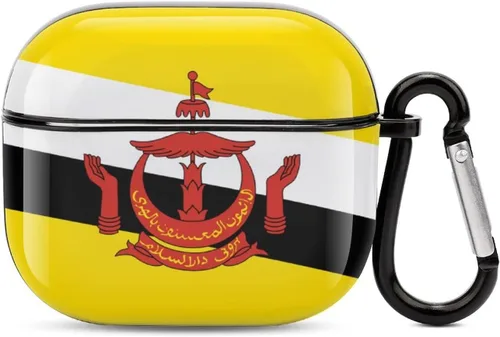 Vista 15 de Lesotho Flag - Funda protectora de cuerpo completo para auriculares Bluetooth para AirPods 3, funda para auriculares con llavero