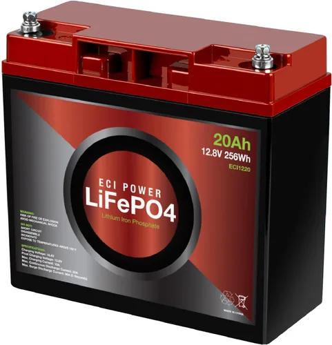 Vista 14 de ECI Power Batería recargable de litio LiFePO4 de ciclo profundo de 12 V 5 Ah 2000-5000 ciclos de vida útil y 10 años de vida BMS integrado