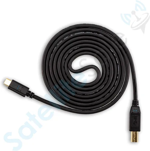 Vista 4 de SatelliteSale Universal USB tipo C a 3.0 tipo B macho a macho Cable 5Gbps Datos Negro Cable