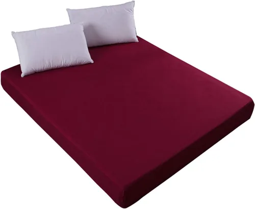 Vista 6 de Protector de colchón impermeable para cama transpirable con bolsillo profundo de hasta 12.0 in (negro, doble)