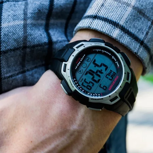 Vista 5 de Marathon por Timex Reloj de tamaño completo, Estándar hombre, Negrotono plateado