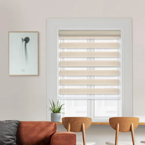Vista 2 de CHICOLOGY Persianas de cebra personalizadas, persianas de cebra para ventanas, persianas de cebra para ventanas, persianas de cebra sin cordón