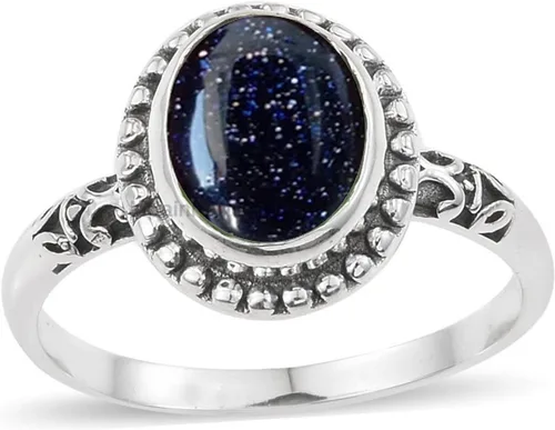 Vista 38 de Anillo de plata de ley 925 para mujer, anillo único de gema ovalada hecho a mano