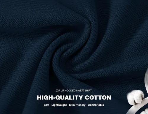 Vista 11 de Rdruko Sudadera con capucha y cremallera completa para mujer, con agujero para el pulgar, de algodón, con cremallera frontal, suave, ligera