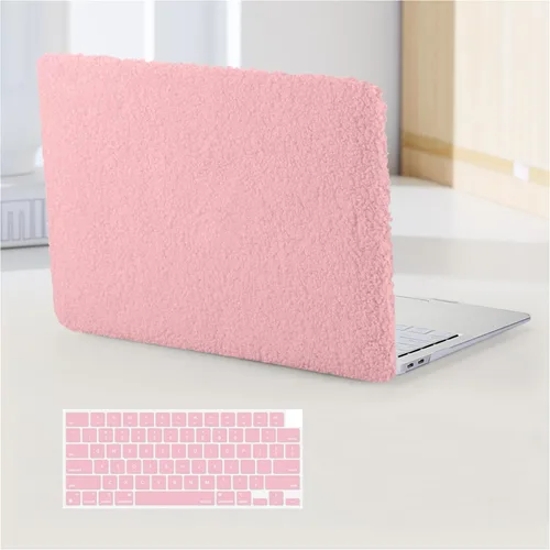 Vista 36 de Funda compatible con MacBook Air de 13 pulgadas (versión 2010-2017). Modelos: A1466 / A1369, funda rígida de piel crema texturizada a cuadros, sin