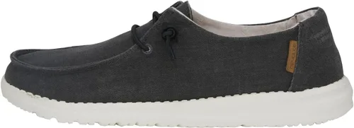 Vista 50 de Hey Dude Wendy Chambray - Zapatos para mujer, mocasines con cordones para mujer, cómodos y ligeros Aurora Blanco 2