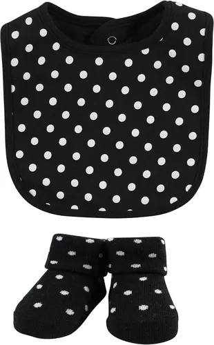 Vista 165 de Hudson Baby Conjunto de babero y calcetines unisex de algodón para bebé