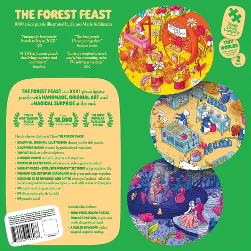 Vista 2 de The Forest Feast • Rompecabezas de 1000 piezas de The Magic Puzzle Company • Serie Dos