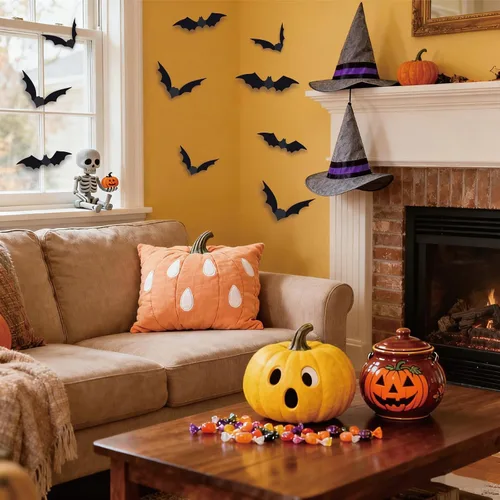 Vista 7 de 180 decoraciones de Halloween de murciélagos, decoración de pared de murciélagos 3D, suministros de fiesta de murciélagos de Halloween de PVC