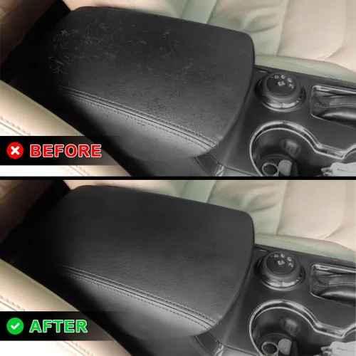 Vista 5 de Funda para consola central, para Ford Explorer 2012-2019, accesorios impermeables, de microfibra, de cuero, caja de reposabrazos, funda protectora