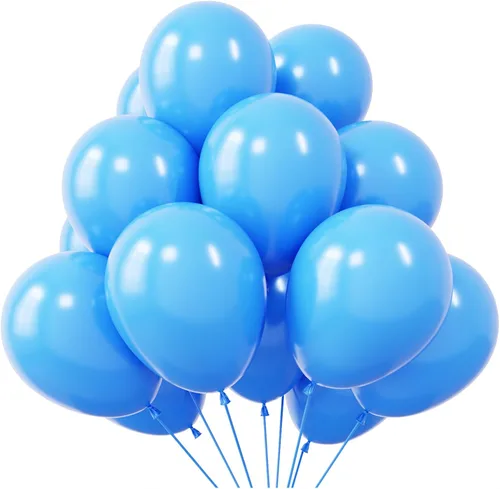 Vista 26 de KBZVNAF Globos negros de látex para fiesta, paquete de 50 globos de helio negro mate de 12 pulgadas para decoración de bodas, graduaciones, baby