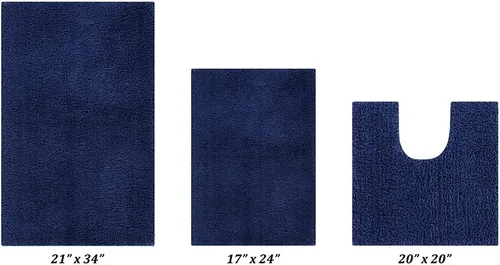 Vista 59 de Better Trends Micro Collection - Tapetes de baño, alfombra suave, alfombra de felpa absorbente, alfombra de baño 100% poliéster para suelo de baño