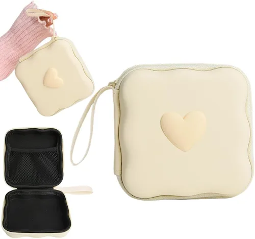 Vista 9 de Funda de almacenamiento para cargador, diseño de ondas, protector de cargador de viaje, organizador de cables para auriculares, caja
