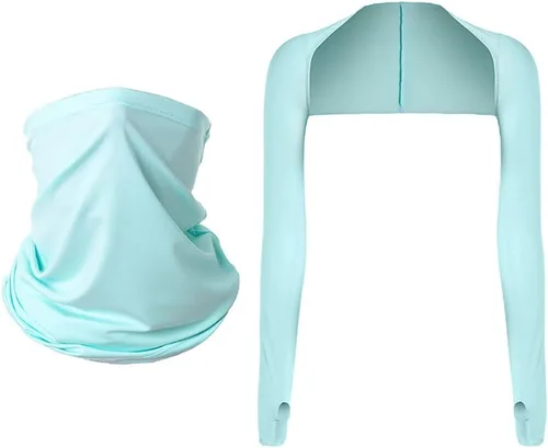 Vista 4 de YEKEYI Mangas de brazo con protección solar UV, manga de chal, protección solar, cómoda para golf, ciclismo, correr