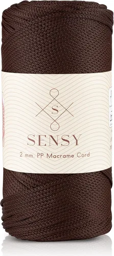 Vista 165 de Sensy Premium 2mm 229.5 metros de cuerda de poliéster 100% cordón de polipropileno Cordón de macramé 2mm Cordón para bolso de crochet Hilo