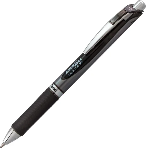 Vista 22 de Pentel EnerGel RTX - Bolígrafo de gel líquido retráctil, línea mediana, punta de metal, tinta de colores surtidos, paquete de 4 unidades (BL77BP4M)