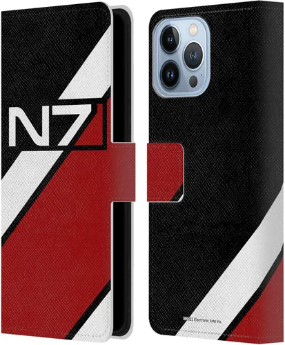 Vista 35 de Head Case Designs Funda de piel con licencia oficial de EA Bioware Mass Effect Cerberus Logo Graphics tipo cartera compatible con Apple iPhone 11
