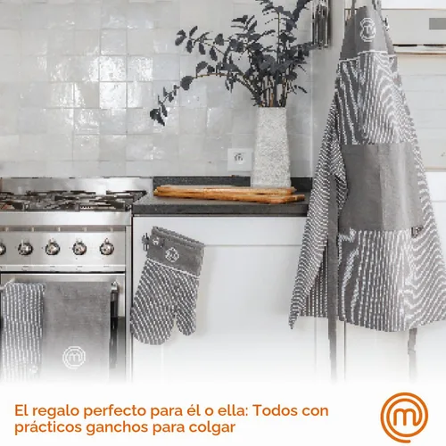 Vista 7 de MasterChef Chef Apron for Men & Women, Cooking Apron for the Kitchen & BBQ Grilling