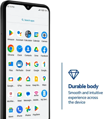 Vista 2 de Nokia C210 T-Mobile, AT&T, Cricket Android 13 Smartphone desbloqueado Batería para todo el día Versión estadounidense 3/32 GB Pantalla