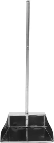 Vista 2 de Lurrose Recogedor vertical con mango largo, pala de basura de gran capacidad para limpieza del hogar, agarre ergonómico, diseño resistente al