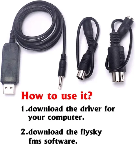 Vista 3 de Flysky Flight Simulator SM100 RC Simulador de vuelo Simulador Cable i6 i4 TH9X T6 T4B GT3 GT2 Adaptador de control remoto