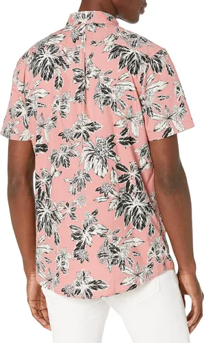 Vista 2 de Amazon Brand Goodthreads - Camisa de popelina estampada, de corte ajustado y manga corta, para hombre