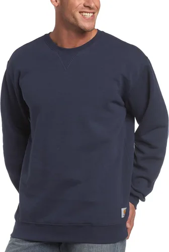 Vista 8 de Carhartt - Sudadera de peso medio y cuello redondo para hombre Nuevo azul marino