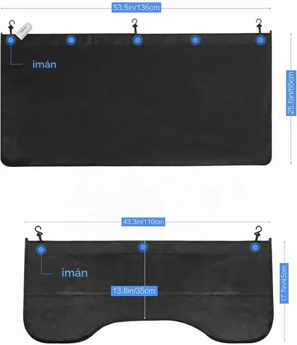 Vista 3 de RUPSE 3 protectores de guardabarros para mecánicos, alfombrillas de cuero de microfibra para guardabarros de automóvil, alfombrilla protectora