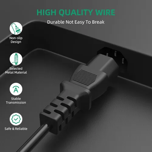 Vista 3 de para cable de olla instantánea, cable de alimentación eléctrica de olla caliente para oso, Dezin, cable de alimentación de 3 clavijas para Instant