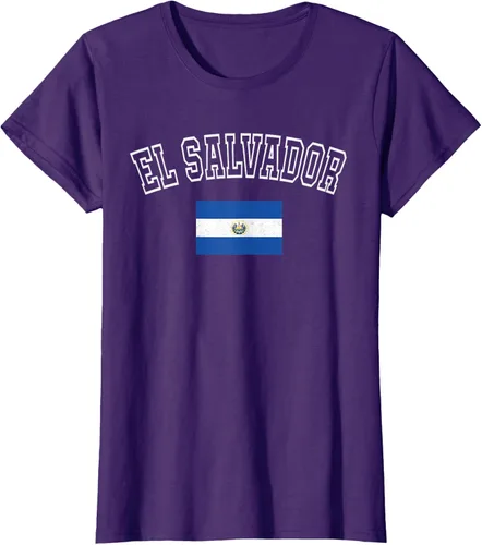 Vista 14 de Camiseta vintage con diseño de la bandera de El Salvador