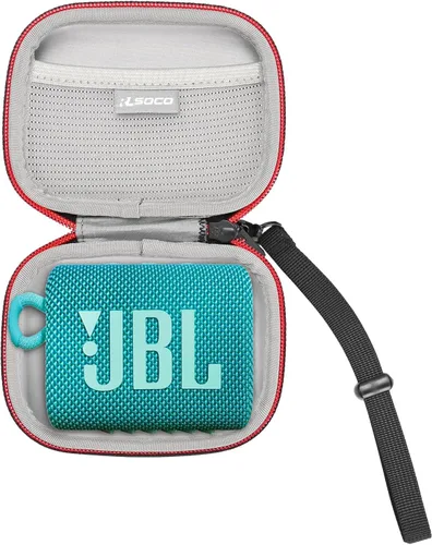 Vista 5 de RLSOCO Funda de transporte para JBL GO 4/GO 3/GO 3 Eco/GO 2 Altavoz Bluetooth portátil (solo funda)