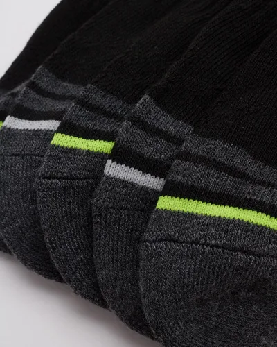 Vista 4 de Reebok Calcetines de cojín básicos transpirables de corte bajo para hombre paquete de 6