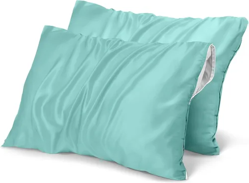 Vista 13 de Utopia Bedding Protector de almohada impermeable, con cremallera, paquete de 2, beige, estándar, funda de almohada a prueba de chinches, de 20 x 26