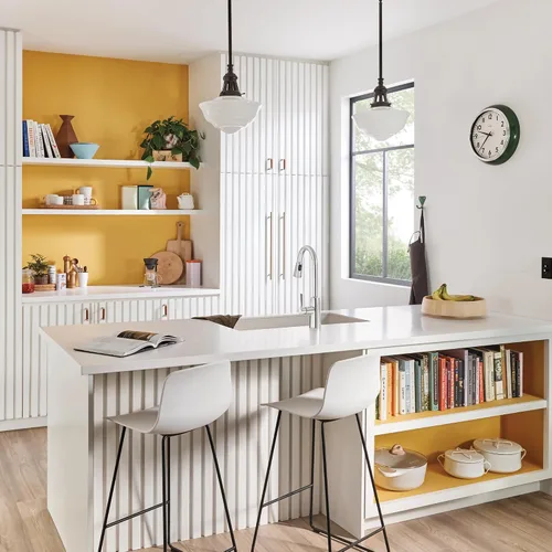 Vista 11 de Moen Riley - Grifo de cocina cromado de una sola manija con sistema de extracción que incluye Power Boost para una limpieza más rápida y sistema