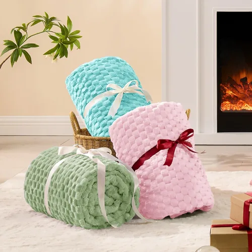Vista 127 de BEDELITE Manta de forro polar para sofá y cama, manta decorativa de jacquard 3D de almendra, súper suave y acogedora, manta mullida cálida adecuada