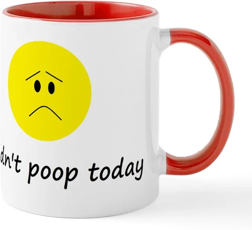 Vista 55 de CafePress Time To Poop Mugs Taza de café de cerámica de 11 oz (11.0 fl oz)