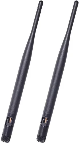 Vista 7 de Bingfu Antena de doble banda WiFi 2.4GHz 5GHz 5.8GHz 6dBi MIMO RP-SMA Macho Antena (paquete de 2) para enrutador WiFi, tarjeta de red inalámbrica