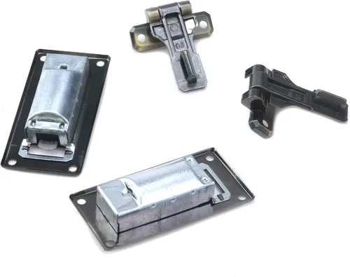 Vista 5 de Cerradura de combinación de maleta de equipaje de bronce de 3 dígitos Combination Password Locks, Briefcase Replacement Hasp Lock, Zinc Alloy