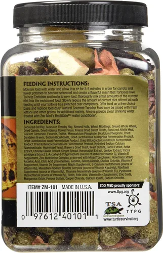 Vista 3 de Zoo Med Alimento gourmet de tortuga, 7.5 oz