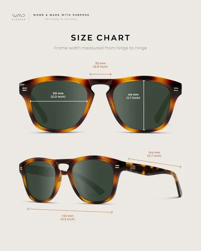 Vista 6 de WearMe Pro - Gafas de sol rectangulares grandes polarizadas retro para hombre