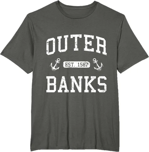 Vista 4 de Out-Banks NC North Carolina - Camiseta