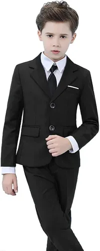 Vista 7 de Yavakoor - Conjunto completo de traje formal de boda para niños