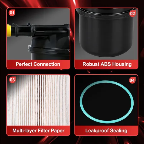 Vista 6 de iFJF FD4615 - Kit de separador de agua para filtro de combustible para Ford 6.7L V8