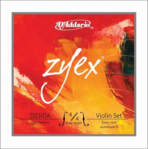 Vista 18 de D'Addario Zyex - Juego de cuerdas para violín (escala 4/4, tensión media)