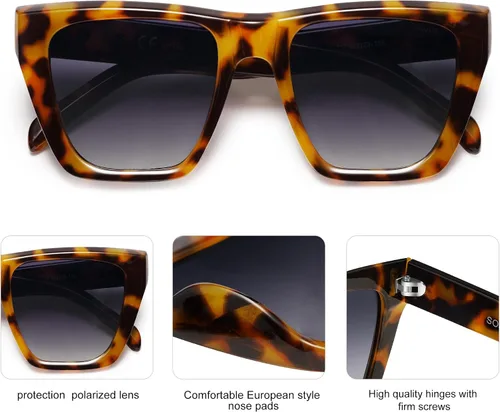 Vista 4 de SOJOS - Gafas de sol de moda para mujer y hombre