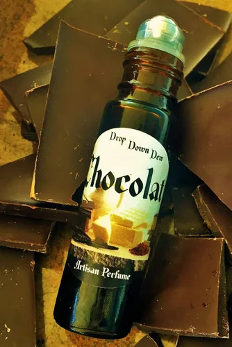 Vista 2 de Rollo de chocolate en aceite de perfume, fragancia de chocolate, perfume gourmand, rollo de vidrio en botella, hecho a mano, perfume de chocolate