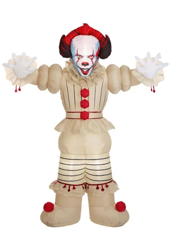 Vista 4 de Decoración Inflable Colosal Pennywise de 25 pies Multicolor